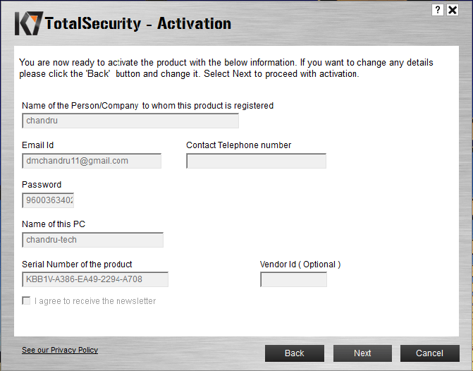 K7 Total Security Crack 16.0.1046 + Activation Key Latest Version 2023